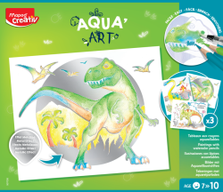 Zabawka kreatywna - prezent Creativ Maped Aqua Art  - obrazy akwarelowe motyw dinozaury