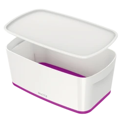Pojemnik Mały Leitz Mybox Wow Z Pokrywą Fioletowy