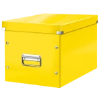 Pudło Do Przechowywania Leitz Click & Store Wow Cube, Rozmiar L Żółty