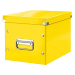 Pudło Do Przechowywania Leitz Click & Store Wow Cube, Rozmiar M Żółty