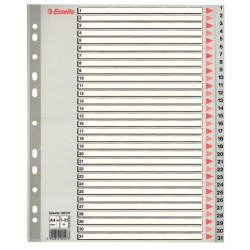Przekładki Esselte Z Pp, A4 Maxi Szary