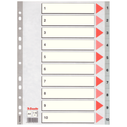 Przekładki Esselte Z Pp, A4 Szary