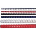 Grzbiety plastikowe okrągłe - 41-55 kartek - 10 mm czarny