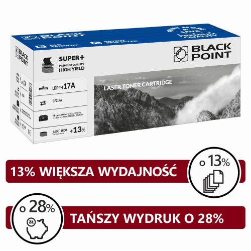 Toner BlackPoint LBPPH17A zastępuje HP CF217A