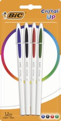 Długopis Cristal Up Mix Ast Blister 4szt Bic