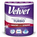 Ręcznik w roli celulozowy VELVET Turbo, 3-warstwowy, 300 listków, biały