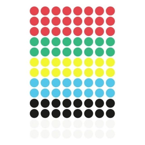 Kolorowe kółka do zaznaczania Avery Zweckform 8 mm 3090 mix kolorów