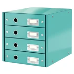 Pojemnik Z Szufladami Leitz Click & Store Wow (4 Szuflady) Turkusowy