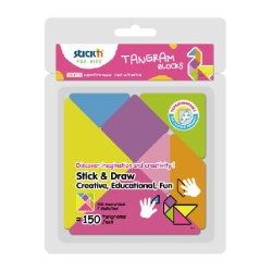 Hopax Notesy Samoprzylepne Tangram, 150 Kart. 29025
