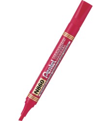 Pentel Marker Ze Ściętą Końcówką Czerwony N860-B