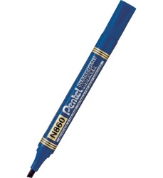 Pentel Marker Ze Ściętą Końcówką Niebieski N860-C