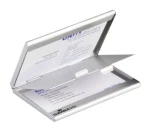 Durable  Wizytownik Aluminiowy Podwójny Na 20 Wizytówek 243323