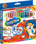 Kredki Bambino W Oprawie Drewnianej Z Temperówką 18 Kolorów Majewski 5903235000348
