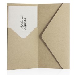 Galeria Papieru Koperta DL Nature ciemnobeżowy SP., 220g/m2, op/5szt.