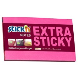 Hopax Notes Samoprzylepny Extra Sticky 76x127 Mm  różowy neonowy