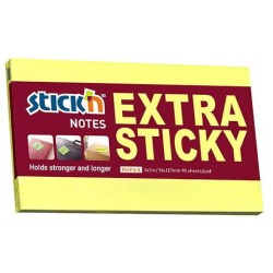 Hopax Notes Samoprzylepny Extra Sticky 76x127 Mm  żółty pastelowy