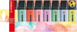 STABILO BOSS ORIGINAL Pastel etui 8 szt.