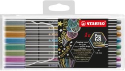 STABILO Pen 68 metallic etui 8 szt.