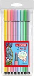STABILO Pen 68 pastel etui 8 szt