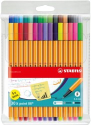 STABILO point 88 etui 25+5 szt. neon