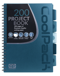 Coolpack  KOŁOZESZYT PP A4 100K kratka BLUE