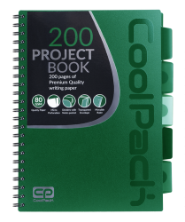 Coolpack  KOŁOZESZYT PP A4 100K kratka GREEN