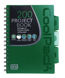 Coolpack  KOŁOZESZYT PP A5 100k kratka GREEN