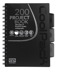Coolpack  KOŁOZESZYT PP A5 100K kratka BLACK