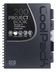 Coolpack  KOŁOZESZYT PP A4 100K kratka GREY