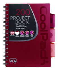 Coolpack  KOŁOZESZYT PP A5 100k kratka RED