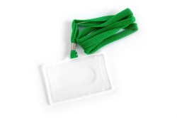 Argo Holder identyfikator  z taśmą zieloną 50szt wymiar wew. 90x56 mm