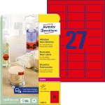 Etykiety papierowe 63,5 x 29,6 mm, czerwone neonowe kolory, etykiety z usuwalnym klejem, etykiety do oznaczenia 25 ark. / op., etykiety cenowe Avery L6003-25