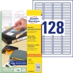 Usuwalne etykiety na slajdy i inne nośniki danych 43,2 x 8,5 mm, białe etykiety samoprzylepne, usuwalne etykiety papierowe 25 ark. / op., Avery L6020REV-25