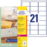 Etykiety adresowe 63,5 x 38,1 mm, etykiety przezroczyste, etykiety foliowe 25 ark. / op., Avery L7560-25