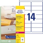 Etykiety adresowe 99,1 x 38,1 mm, etykiety przezroczyste, etykiety foliowe 25 ark. / op., Avery L7563-25