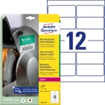 Etykiety foliowe 99,1 x 42,3 mm, białe etykiety wodoodporne z trwałym klejem, wytrzymałe etykiety przemysłowe 10 ark. / op., Avery L7913-10