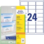 Etykiety na produkty mrożone 63,5 x 33,9 mm, białe etykiety papierowe 25 ark. / op., etykiety do mrożenia, Avery L7970-25