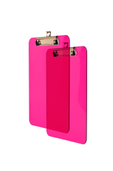 Tetis Deska z metalowym klipem A5 różowa