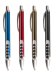 Tetis Długopis metalowy niebieski 0,7mm