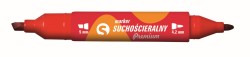 Tetis Marker dwustronny suchościeralny Premium czerwony