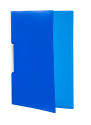 Tetis Skoroszyt PP zaciskowy niebieski