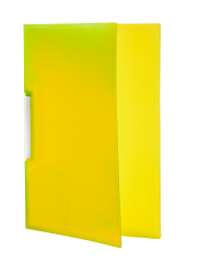 Tetis Skoroszyt PP zaciskowy żółty
