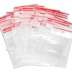 Torebka Strunowa , Pp, 40x60mm, 100szt., Transparentna