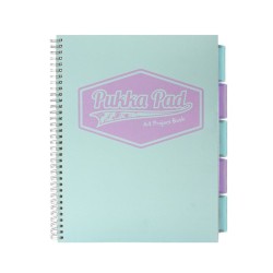 Pukka Pad Kołozeszyt PROJECT BOOK PASTEL A4 KRATKA 100 kartek MORSKI