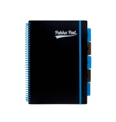 Pukka Pad Kołozeszyt PROJECT BOOK NEON A4 100k KRATKA NIEBIESKI