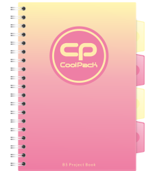 Coolpack  GRADIENT  KOŁOZESZYT B5 100k kratka PEACH