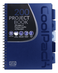 Coolpack  KOŁOZESZYT PP A4 100K kratka DARK BLUE