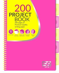 Coolpack  NEON  KOŁOZESZYT PP A4 100k kratka RÓŻOWY