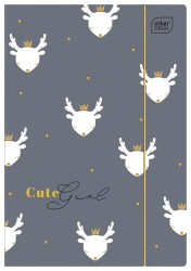 Teczka Z Gumką A4+ Lux Pokryta Błyszczącym Lakierem Uv Trends Girls Interdruk