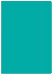 Interdruk Teczka z gumką A4+ FLUO TURKUSOWA